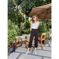 SP07 กางเกงซิปหลัง เอวสูง