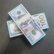 100Pcs Đô la Mỹ PPaper Hóa Đơn Vui Vẻ Đùa Ghi Chú lá bạc Giả Lưu Ý Chất Lượng Cao trang trí quà Tiền