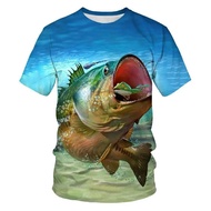 New Summer Ocean Fish Pattern 3D Print T-Shirt Men Women Fashion Short Sleeve T Shirts Oversized Har