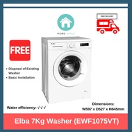 Elba 7Kg Washer (EWF1075VT)  + Free Basic Installation