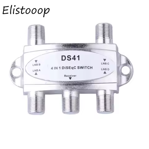 LNB Switch TV DiSEqC Switch 4x1 DiSEqC Switch Flat satellite antenna receiver For TV Satellite Recei