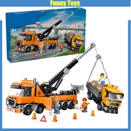 60467,Tow Truck,Building Blocks,City Tow truck rescue vehicle crane hoist truck,Toys Gifts For Kids