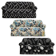1pc Stretch Sofa Slipcover Sofa Cover With Skirt Printed Couch Cover Furniture Protector for Bedroom