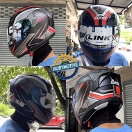 หมวกกันน็อคเต็มใบ INDEX LINK LYKAN รองรับการติดตั้ง Bluetooth มอก. ECE