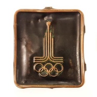 Vintage Brass Plate USSR Olympic Games Moscow 1980