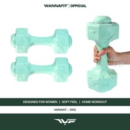 Ready WANNAFIT Octagonal Dumbbell 5kg Dumbbell Dumbbell Dumbbell Barbell Weight Lifting 5 kg Women