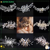 AVOCADD Bridesmaid Hairpins Handmade Crystal Peals Wedding Hair Ornaments