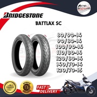 Tayar Bridgestone Battlax SC Tayar Scooter (2019-2022) 90/80-14 100/90-14 110/80-14 120/80-14 140/70