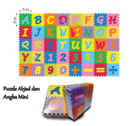 Matras Puzzle Abjad Dan Angka Mini Puzzle Mainan Anak