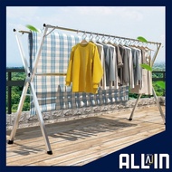 Ampaian baju boleh lipat. Besi Tahan Karat. Foldable Cloth drying Rack. Stainless steel