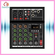 [lzdxwcke2] Audio Mixer 4 Channel Analog Mixer Portable Sound Controller Professional Sound Board for Beginners DJ Stage Broadcast