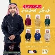 HITAM PRIA Muslim Men's Sturdy Koko Shirt Muslim Model Koko Shirt Ammu Boys Original Black