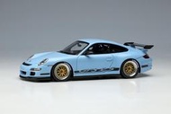 MakeUp EM711B 1/43  Porsche 911(997) GT3 RS  Gulf Blue / Bla