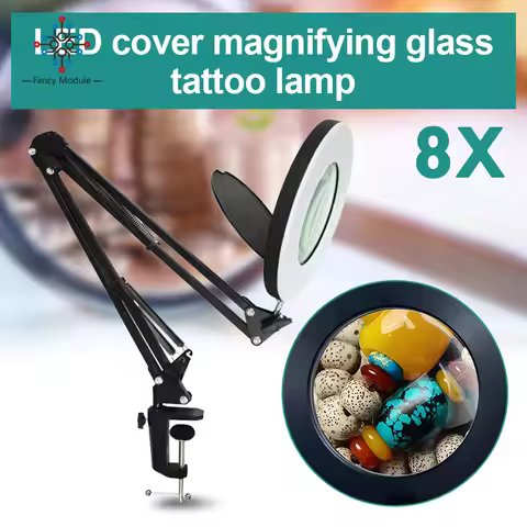 8X magnifying glass with light USB interface for soldering iron repair on handicraft table lamp appl