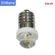 [COD] EHBqna SPORTS 3 4.5 6V 0.5W Torch Bulb 6000K White LED E10 Socket Replacement Bulb for Torch