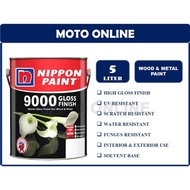 Nippon 9000 Gloss Finish 5LT/Cat Besi & Kayu/Cat minyak kilat/Nippon