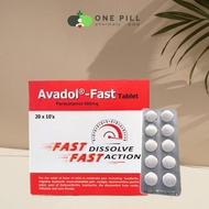 Avadol Fast Paracetamol 500mg (10's) (Panadol Actifast) | Exp: 09/2025