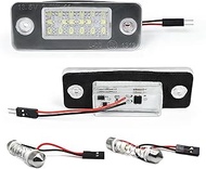 2Pcs, for A8 D3 Quattro 4E2,4E8 S8 2002-2010 Car Rear White LED License Plate Light Number Lamps OEM