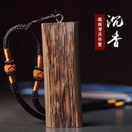 Comes with Certificate High-Oil Old Material Vietnam Nha Trang Agarwood Pendant Wuwu Brand Jiufen Agarwood Agarwood Pendant Conformal First-Hand Supply Agarwood