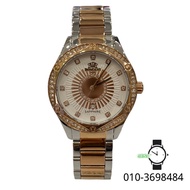 Roscani Sapphire Glass Gold Silver Stainless Steel Band Ladies Watch BLE456G5