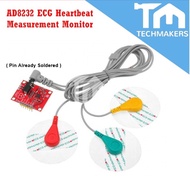 AD8232 8232 Pulse Heart Rate Sensor ECG Heartbeat Measurement Monitor Monitoring Module Kit for Ardu