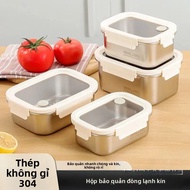 Hộp Cơm Trưa Inox 304 Lò Vi Sóng An Toàn Kín Bento Tươi Giữ Hộp Đựng Có Hộp Đựng Bảo Quản Thực Phẩm