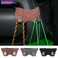 LOVETOUCH Car Suede Leather Hook Sports Seat Back with Dual Hooks Integrated Vehicle Hook for Car St