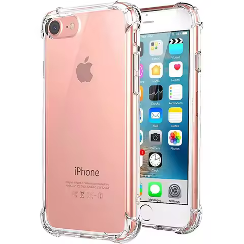 Shockproof Transparent Soft TPU Case for iPhone SE 2024 SE 2022 SE 2020 2016 7 8 6 5 Back Cover Case