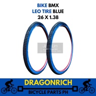 Tire Gulong 26 X 1.38/1.5 [LEO BLUE] Bike Tire Gulong Exterior Gulong Interior Set