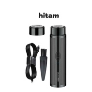 AC01 - Alat Mesin Cukur Potong Jenggot Travel Portable USB Mini Shaver - Hitam