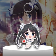 GANTUNGAN DanMachi Anime Keychain - Hestia - Acrylic Keychain - AcrylicKeychain