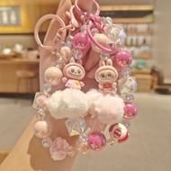 Cartoon Mobile Phone Chain Keychain labubu Bracelet Mobile Phone Chain Pendant Safety Rope diy labub