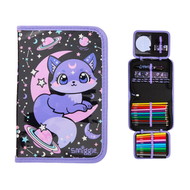 Smiggle - 大眼紫色貓 太空貓 星空貓 彩色筆 鉛筆 精美文具套裝 | 40Pcs | 女孩最愛 | 生日禮物｜送禮首選 | 開學禮物 | 小童 兒童學生 | 平行進口