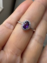 淨體 紫水晶S925純銀戒指 High Clarity Amethyst S925 sterling silver ring, rings,bracelet,bracelets,earring,ear