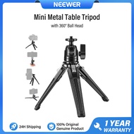 NEEWER Mini Metal Table Tripod Mini Tripod kim loại để bàn có đầu bi 360° Tải trọng tối đa 3 kg TP29