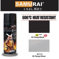 SAMURAI SPRAY PAINT HIGH-TEMP H1*** / H2*** SILVER BLACK