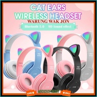 Cat Ears Wireless Bluetooth Headphones P47 Cat Ears Bluetooth Earphone/ Cat Ear Headphones Cheap Lig
