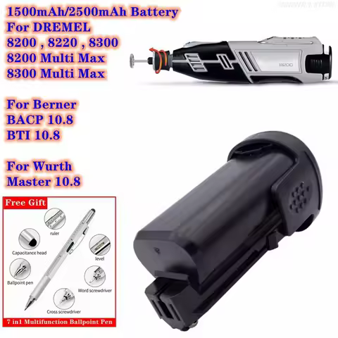 Power Tools Battery 10.8V/1500mAh/2500mAh B812-01,B812-02 for DREMEL 8200,8220, 8300,Berner BACP 10.