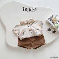 BERNIE KIDS polo Set woven collar with sunny motifs for baby Bernie