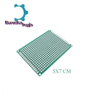 HIJAU PCB Hole Prototype 2.54mm FR4 Double Layer Green 5x7cm 7x9cm 9x15cm