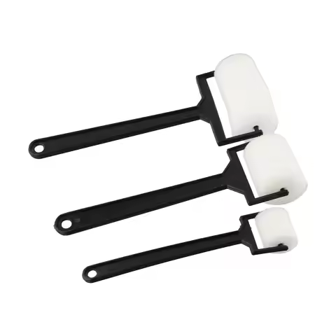 3pcs Sponge Paint Roller Brush /Foam Painting Roller/ Brush Plastic Handle Sponge Brushes Craft Tool