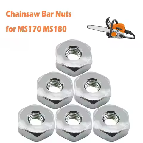 6pcs M8 Screw Nut for Stihl MS170 MS180 MS211 MS231 MS251 MS271 MS291 MS362 MS382 MS461 MS661 Chains