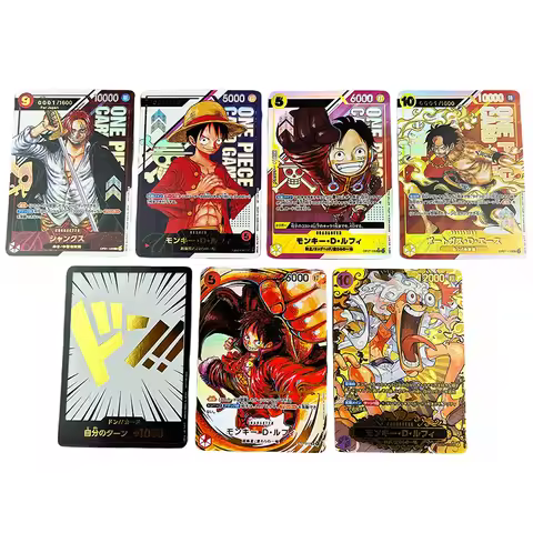Anime One Piece OPCG Prize Card bronzing Japanese English Replica Oda Luffy Shanks Zoro law Reiju Ga