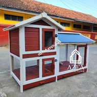 Minimalist Wooden Rabbit Cage | Indoor Outdoor Rabbit House