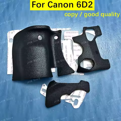 NEW COPY For Canon 6D2 6DII 6DM2 Camera Body Rubber Set of 3 Front Grip + Rear + Left Side Cover 6D 