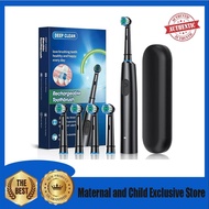 Hailicare Rotating Electric Toothbrush with 4 Brush Heads, 60-Day Battery Life, 5 Modes Rechargeable