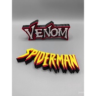 Spiderman Venom Logo Three-Dimensional Font Stand Signboard Trendy Play High-Appearance Ornaments