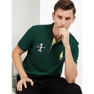 60S Honeycomb Pearl Digital POLO Double Embroidery Men's Fashion Short-Sleeved POLO Shirt BYA19S-009