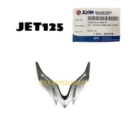 SYM JET125 COVER FRONT EMBLEM SILVER ORIGINAL 100%
