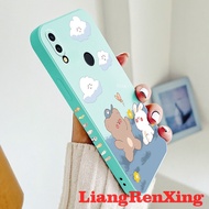 เคส Huawei Y6 Pro Y6s 2019 Huawei เคสซิลิโคนเหลวกันรอยฝาเคสกันกระแทกมือถือเรียบ YTXX01การ์ตูนดีไซน์ใหม่รูปกระต่าย